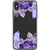 iPhone XS Max Purple Crystal Cluster Clear Phone Case - The Urban Flair