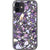 iPhone 12 Purple Terrazzo Specks Clear Phone Case - The Urban Flair