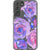 Purple Watercolor Flowers Clear Phone Case Galaxy S22 Plus exclusively offered by The Urban Flair