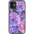 Purple Watercolor Flowers Clear Phone Case iPhone 12 Mini exclusively offered by The Urban Flair