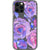 Purple Watercolor Flowers Clear Phone Case iPhone 12 Pro exclusively offered by The Urban Flair