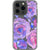 Purple Watercolor Flowers Clear Phone Case iPhone 13 Pro exclusively offered by The Urban Flair