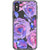 Purple Watercolor Flowers Clear Phone Case iPhone X/XS exclusively offered by The Urban Flair