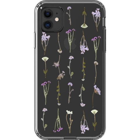 Purple Wild Flower Clear Phone Case for your iPhone 11 exclusively at The Urban Flair