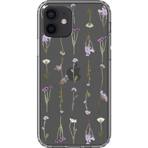 Purple Wild Flower Clear Phone Case for your iPhone 12 exclusively at The Urban Flair