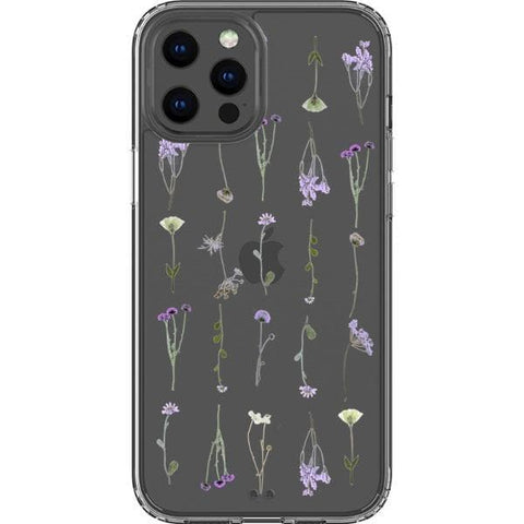 Purple Wild Flower Clear Phone Case for your iPhone 13 Pro Max exclusively at The Urban Flair