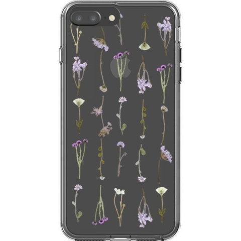 Purple Wild Flower Clear Phone Case for your iPhone 7 Plus/8 Plus exclusively at The Urban Flair