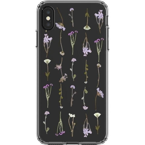Purple Wild Flower Clear Phone Case for your iPhone XS Max exclusively at The Urban Flair