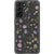Purple Wild Pressed Flower Print Clear Phone Case Galaxy S21 exclusively offered by The Urban Flair
