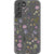 Purple Wild Pressed Flower Print Clear Phone Case Galaxy S22 Plus exclusively offered by The Urban Flair