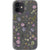 Purple Wild Pressed Flower Print Clear Phone Case iPhone 12 exclusively offered by The Urban Flair