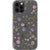 Purple Wild Pressed Flower Print Clear Phone Case iPhone 12 Pro exclusively offered by The Urban Flair