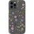 Purple Wild Pressed Flower Print Clear Phone Case iPhone 12 Pro Max exclusively offered by The Urban Flair