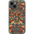 iPhone 13 Retro 70s Stitched Embroidery Print Clear Phone Case - The Urban Flair