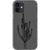 iPhone 12 Retro Cactus Line Art Clear Phone Case - The Urban Flair