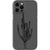 iPhone 12 Pro Max Retro Cactus Line Art Clear Phone Case - The Urban Flair