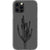 iPhone 13 Pro Retro Cactus Line Art Clear Phone Case - The Urban Flair