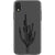 iPhone XR Retro Cactus Line Art Clear Phone Case - The Urban Flair