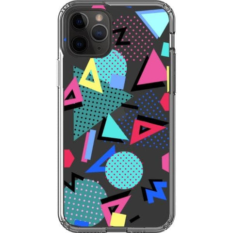 Retro Memphis Clear Phone Case for your iPhone 11 Pro exclusively at The Urban Flair