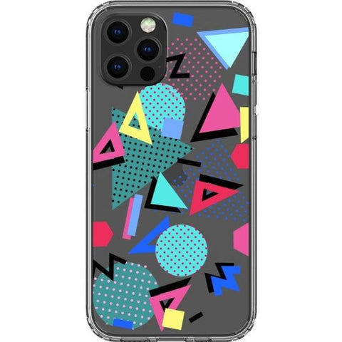 Retro Memphis Clear Phone Case for your iPhone 13 Pro exclusively at The Urban Flair