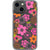 Retro Smiley Face Daisies Clear Phone Case iPhone 13 Mini exclusively offered by The Urban Flair