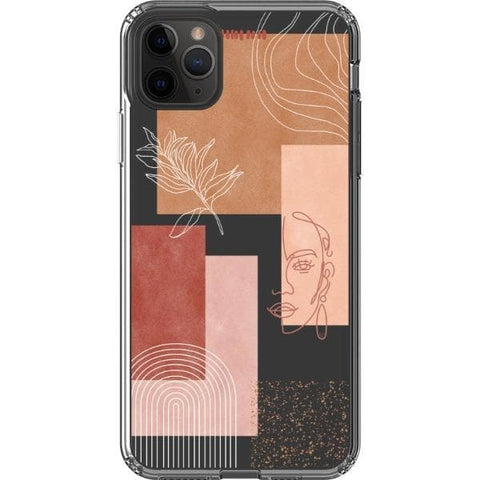Rose Abstract Collage Clear Phone Case for your iPhone 11 Pro Max exclusively at The Urban Flair