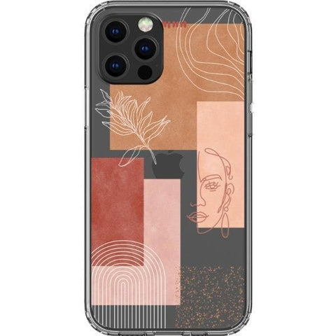 Rose Abstract Collage Clear Phone Case for your iPhone 13 Pro exclusively at The Urban Flair
