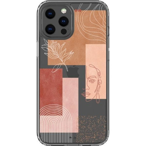 Rose Abstract Collage Clear Phone Case for your iPhone 13 Pro Max exclusively at The Urban Flair
