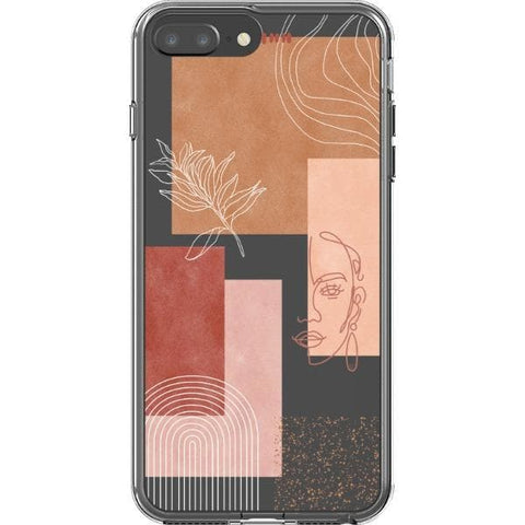 Rose Abstract Collage Clear Phone Case for your iPhone 7 Plus/8 Plus exclusively at The Urban Flair