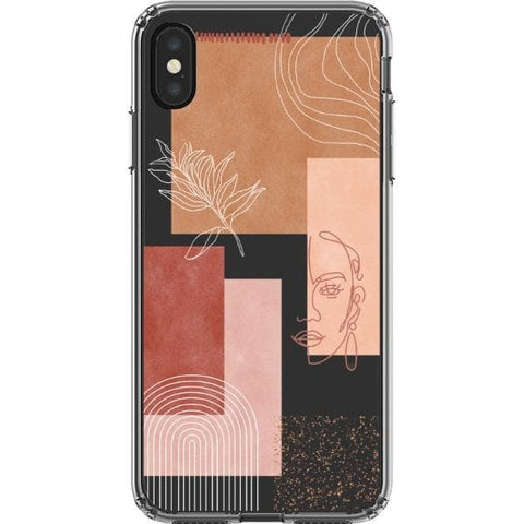 Rose Abstract Collage Clear Phone Case for your iPhone XS Max exclusively at The Urban Flair