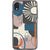 iPhone XR Rose & Blue Aesthetic Abstract Clear Phone Case - The Urban Flair