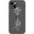 Rose Line Art Clear Phone Case for your iPhone 13 Mini exclusively at The Urban Flair