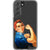 Rosie The Riveter Clear Phone Case Galaxy S22 exclusively offered by The Urban Flair