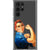 Rosie The Riveter Clear Phone Case Galaxy S22 Ultra exclusively offered by The Urban Flair