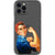 iPhone 13 Pro Max Rosie The Riveter Clear Phone Case - The Urban Flair