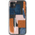 Rust Rose Navy Abstract Clear Phone Case for your iPhone 11 exclusively at The Urban Flair
