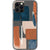 Rust Rose Navy Abstract Clear Phone Case for your iPhone 13 Pro exclusively at The Urban Flair