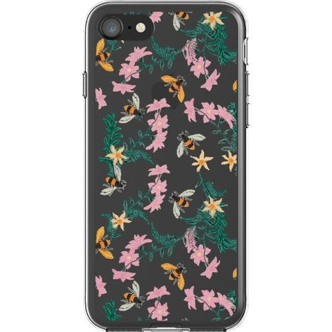 iPhone 7/8/SE 2020 Stitched Bees Clear Phone Case - The Urban Flair