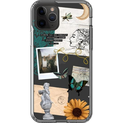 iPhone 11 Pro Strange Abstract Clippings Clear Phone Case - The Urban Flair