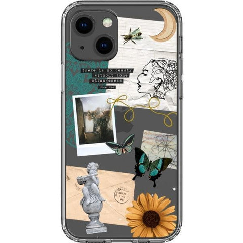 iPhone 13 Strange Abstract Clippings Clear Phone Case - The Urban Flair