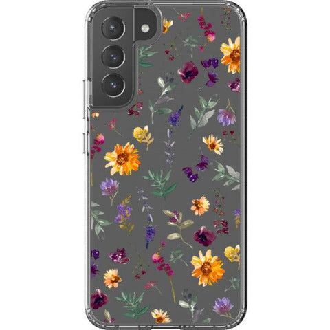 Sunflowers & Wild Flowers Clear Phone Case Galaxy S22 Plus exclusively offered by The Urban Flair