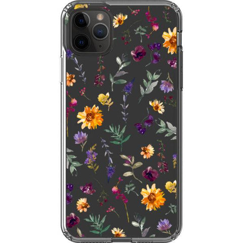Sunflowers & Wild Flowers Clear Phone Case iPhone 11 Pro Max exclusively offered by The Urban Flair
