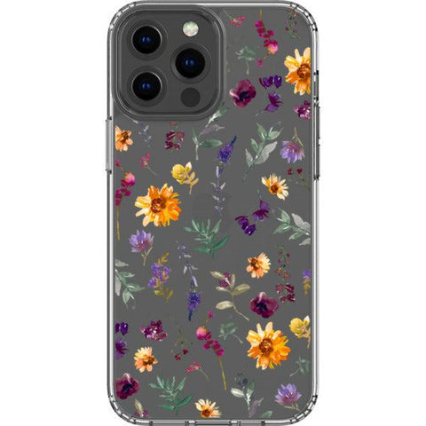 Sunflowers & Wild Flowers Clear Phone Case iPhone 13 Pro Max exclusively offered by The Urban Flair