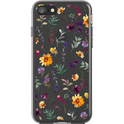 Sunflowers & Wild Flowers Clear Phone Case iPhone 7/8 exclusively offered by The Urban Flair