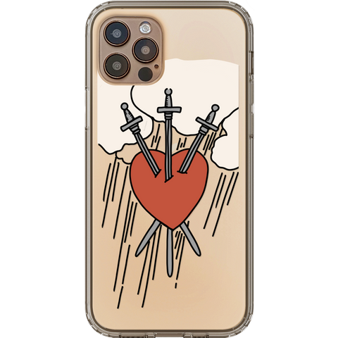Shop The Tarot Card Illustration Clear Phone Cases Exclusively at The Urban Flair - Trendy Aesthetic Covers Available for Apple iPhone and Samsung Galaxy Devices