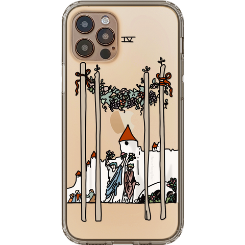 Shop The Tarot Card Illustration Clear Phone Cases Exclusively at The Urban Flair - Trendy Aesthetic Covers Available for Apple iPhone and Samsung Galaxy Devices
