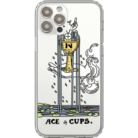 Shop The Tarot Card Illustration Clear Phone Cases Exclusively at The Urban Flair - Trendy Aesthetic Covers Available for Apple iPhone and Samsung Galaxy Devices