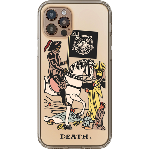 Shop The Tarot Card Illustration Clear Phone Cases Exclusively at The Urban Flair - Trendy Aesthetic Covers Available for Apple iPhone and Samsung Galaxy Devices