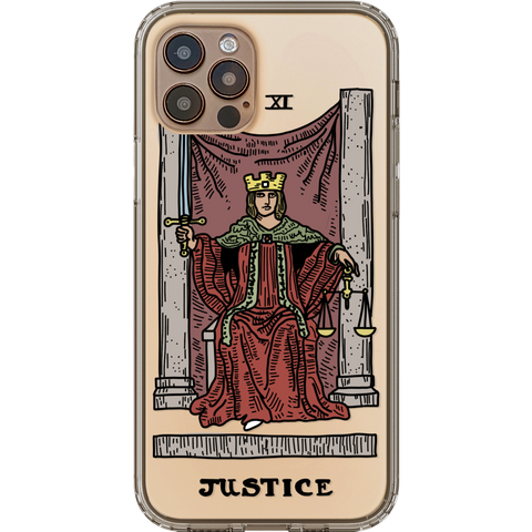 Shop The Tarot Card Illustration Clear Phone Cases Exclusively at The Urban Flair - Trendy Aesthetic Covers Available for Apple iPhone and Samsung Galaxy Devices