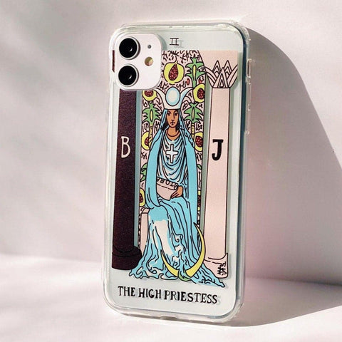 Tarot Card Illustration Phone Case For iPhone 12 Mini 11 Pro Max XR XS Max 7 8 Plus SE 2020 Mobile Cover Request Custom Card iPhone 12 Pro Max The High Priestess by The Urban Flair (Tarot Card Illustration Phone Case For iPhone 12 Mini 11 Pro Max XR XS Max 7 8 Plus SE 2020 Mobile Cover Request Custom Card) Feat